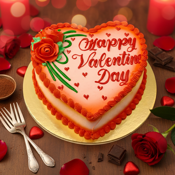 CHOCOLATE HEART CAKE 1 KG