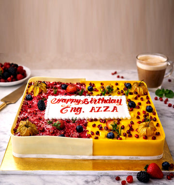 Customized Cake(Ruman Half & Mango Half) - 2KG