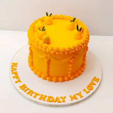 Orange Color cake - 1.5 KG